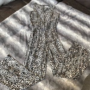 Leopard print Calvin Klein jumpsuit